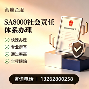 黔南SA8000社会责任体系认证服务